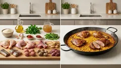 Paella casera bien sabrosa: arroz suelto, buen sofrito y sin revolver para un fondo doradito