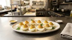 Huevos rellenos con hummus: un picoteo cremoso y liviano que se hace en minutos