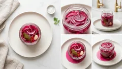 Cebolla morada encurtida en 30 minutos: crujiente, agridulce y siempre útil